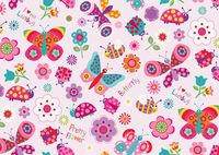 Produktbild: BRAUN + COMPANY Geschenkpapier Rolle Everyday High Quality, Flying Friends