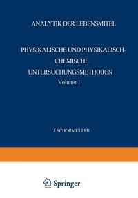 Produktbild: Analytik der Lebensmittel
