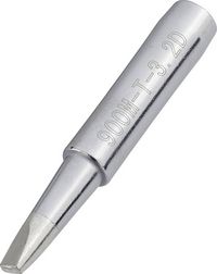 Produktbild: TOOLCRAFT L&ouml;tspitze Mei&szlig;elform Spitzen-Gr&ouml;&szlig;e 3.2mm Spitzen-L&auml;nge 17mm Inhalt 1St.