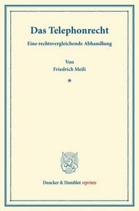 Produktbild: Das Telephonrecht.