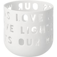 Produktbild Windlicht Love lights our words D.10,2cm H.10cm