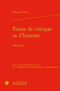 Produktbild: Essais de critique et d'histoire tome 2