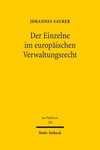 Produktbild: Der Einzelne im europ&auml;ischen Verwaltungsrecht