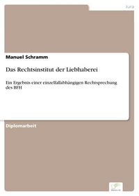 Produktbild: Das Rechtsinstitut der Liebhaberei
