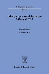 Produktbild: Erlanger Sportrechtstagungen 2024 und 2025