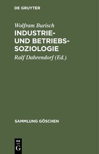 Produktbild: Industrie- und Betriebssoziologie