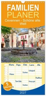 Produktbild: Familienplaner 2027 - Cevennen - Sch&ouml;ne alte Welt mit 5 Spalten (Wandkalender, 21 x 45 cm) CALVENDO