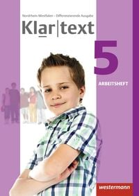 Produktbild: Klartext 5. Arbeitsheft. Differenzierende Ausgabe. Nordrhein-Westfalen