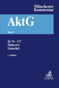 Produktbild: M&uuml;nchener Kommentar zum Aktiengesetz Bd. 2: &sect;&sect; 76-117, MitbestG, DrittelbG