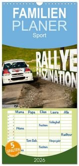 Produktbild: Familienplaner 2026 - Rallye Faszination 2026 mit 5 Spalten (Wandkalender, 21 x 45 cm) CALVENDO