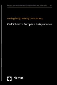 Produktbild: Carl Schmitt's European Jurisprudence