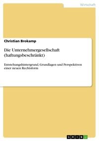 Produktbild: Die Unternehmergesellschaft (haftungsbeschr&auml;nkt)