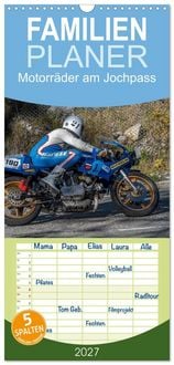 Produktbild: Familienplaner 2027 - Motorr&auml;der am Jochpass mit 5 Spalten (Wandkalender, 21 x 45 cm) CALVENDO