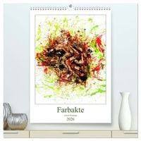 Produktbild: Farbakte - Action Paintings (hochwertiger Premium Wandkalender 2026 DIN A2 hoch), Kunstdruck in Hochglanz