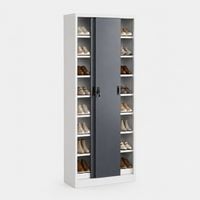 Produktbild: Stahl Schuhschrank Malivo 80 x 180 x 40 cm