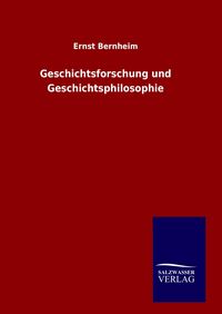 Produktbild: Geschichtsforschung und Geschichtsphilosophie