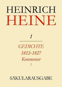 Produktbild: Gedichte 1812-1827. Kommentar
