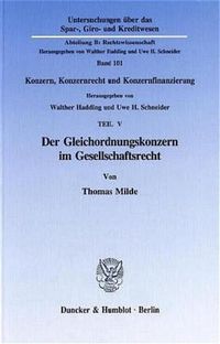 Produktbild: Der Gleichordnungskonzern im Gesellschaftsrecht.