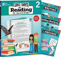 Produktbild: 180 Days(tm) Reading 2nd Ed, Writing, Spelling, & Language Grade 2: 4-Book Set