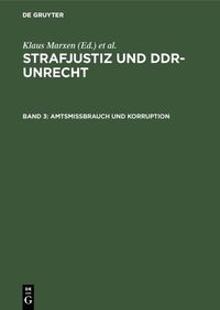 Produktbild: Amtsmissbrauch und Korruption