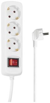 Produktbild: Hama Distribution Panel 3-Way 45&deg; with Switch