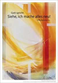 Produktbild: Jahreslosung M&uuml;nch 2026, Kunstdruck A4