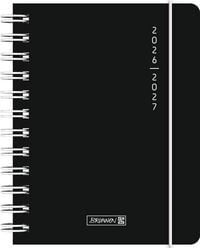 Produktbild: Sch&uuml;lerkalender 2026/2027 "Plain Black" | A6, Kunststoff