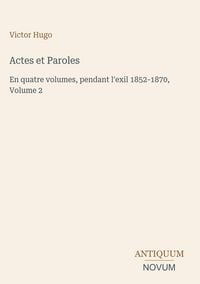 Produktbild: Actes et Paroles