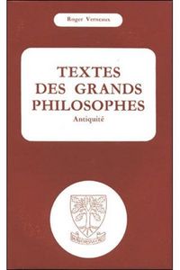 Produktbild: Textes des Grands Philosophes : Antiquite
