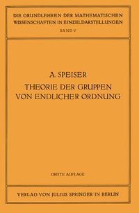 Produktbild: Die Theorie der Gruppen von Endlicher Ordnung