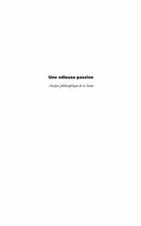 Produktbild: Une odieuse passion