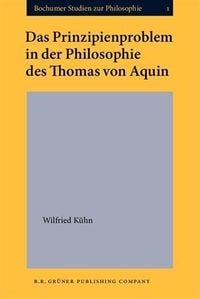 Produktbild: Das Prinzipienproblem in der Philosophie des Thomas von Aquin