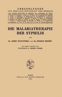 Produktbild: Die Malariatherapie der Syphilis