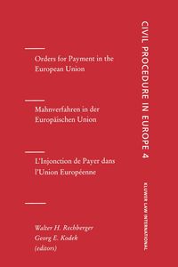 Produktbild: Orders for Payment in the European Union