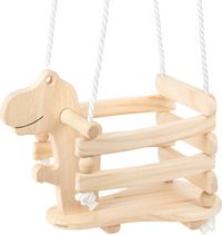Produktbild: small foot 11589 - Kleinkindschaukel Dino, Gitterschaukel, Schaukel, Holz