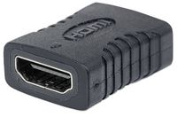Produktbild: Manhattan 353465 HDMI Adapter [1x HDMI-Buchse - 1x HDMI-Buchse] Schwarz vergoldete Steckkontakte