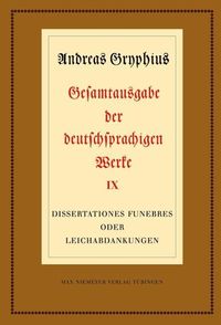 Produktbild: Dissertationes funebres oder Leichabdankungen