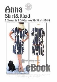 Produktbild: ANNA Shirt & Kleid Schnittmuster mit N&auml;hanleitung von firstloungeberlin