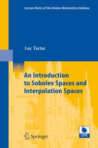 Produktbild: An Introduction to Sobolev Spaces and Interpolation Spaces