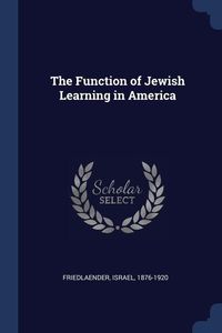 Produktbild: The Function of Jewish Learning in America