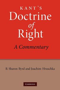 Bild vom Artikel Kant's Doctrine of Right vom Autor B. Sharon Byrd