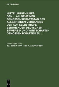 Produktbild: Berlin, vom 1. bis 4. August 1899