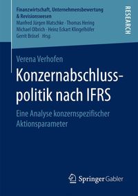 Produktbild: Konzernabschlusspolitik nach IFRS