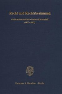 Produktbild: Recht und Rechtsbesinnung.