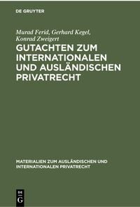 Produktbild: Gutachten zum Internationalen und Ausl&auml;ndischen Privatrecht