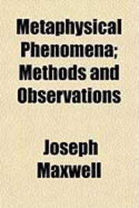 Produktbild: Metaphysical Phenomena; Methods and Observations