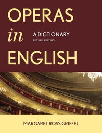 Produktbild: Operas in English: A Dictionary