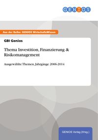 Produktbild: Thema Investition, Finanzierung & Risikomanagement
