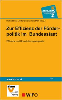 Produktbild: Zur Effizienz der F&ouml;rderpolitik im Bundesstaat
