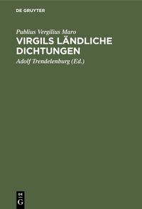 Produktbild: Virgils l&auml;ndliche Dichtungen